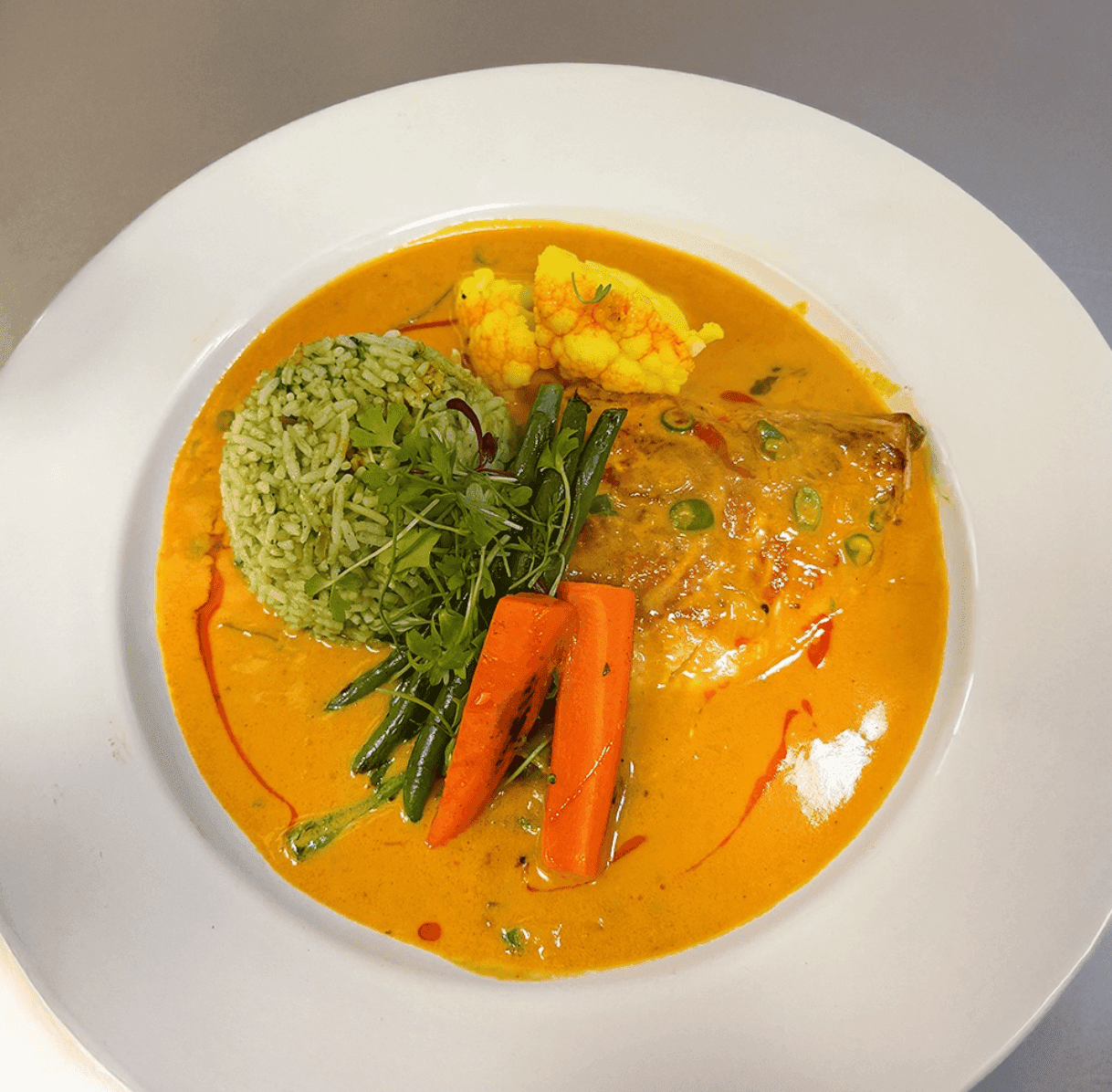 Smoked Salmon Curry Fusion